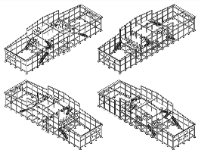 Mẫu bản vẽ thiết kế xưởng thuốc cỏ nhà xưởng 3 tầng 18.3x63m